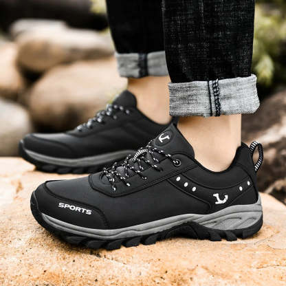 Men's Plush Warm Snow Ankle Boots-My Soft Slipper