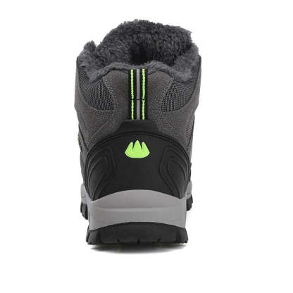 Men's Warm Fur Lace Up Ankle Boots-My Soft Slipper