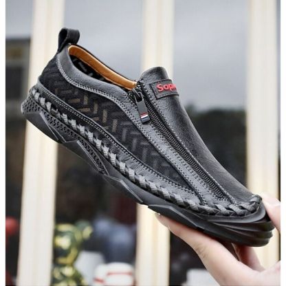 Men's Leather Handmade Outdoor Shoes-My Soft Slipper
