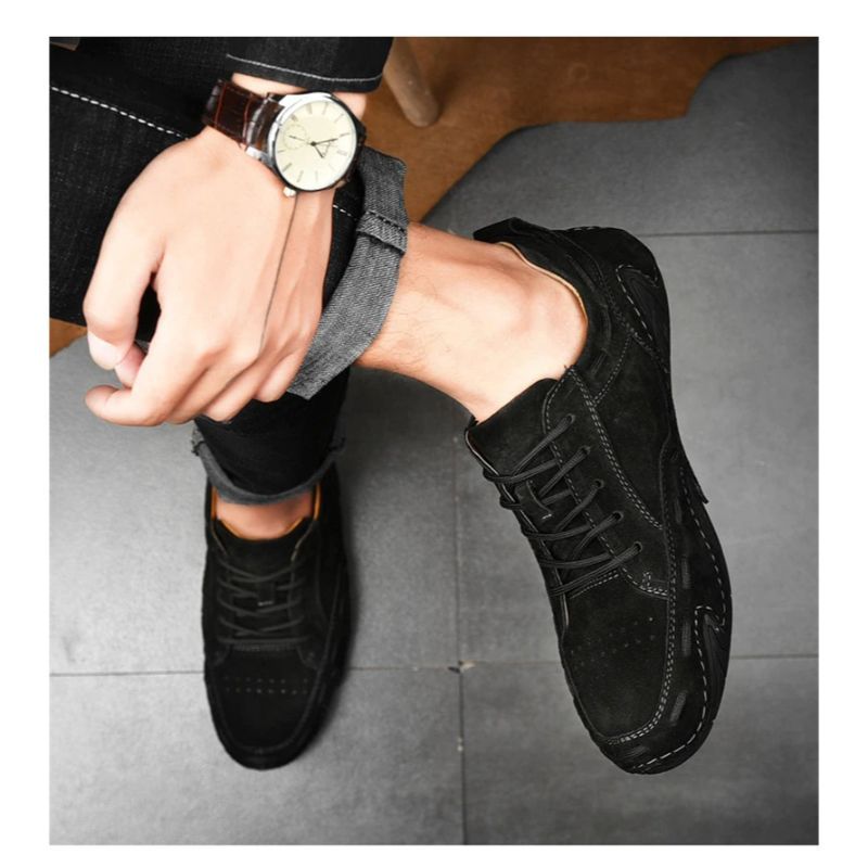 Men's Genuine Leather Comfortable Loafers-My Soft Slipper