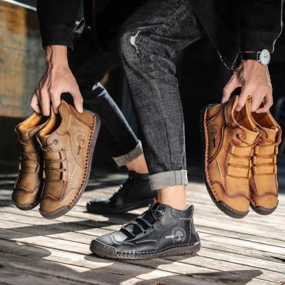 Men's Comfortable Western Boots-My Soft Slipper