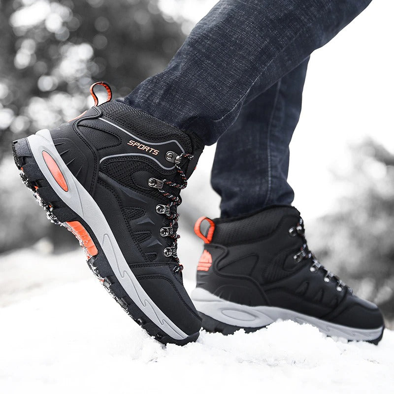 Men's Warm Hiking Snow Ankle Boots-My Soft Slipper