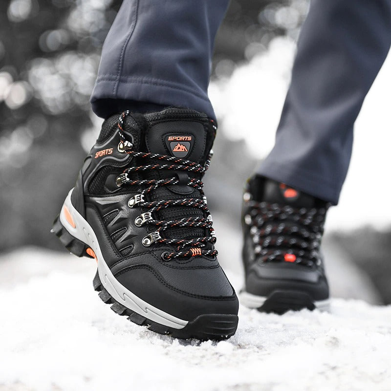 Men's Warm Hiking Snow Ankle Boots-My Soft Slipper