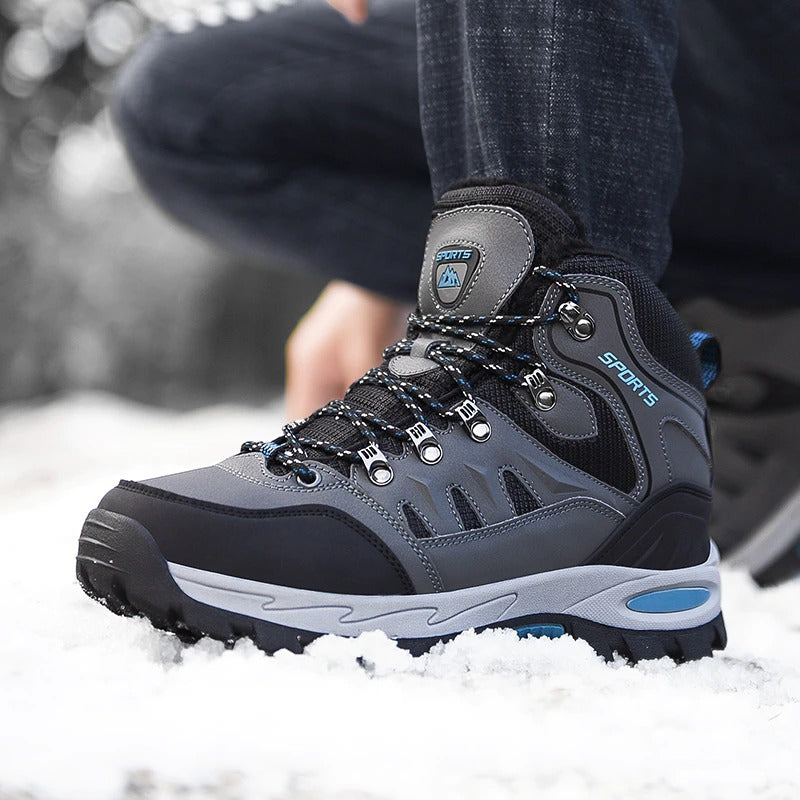 Men's Warm Hiking Snow Ankle Boots-My Soft Slipper