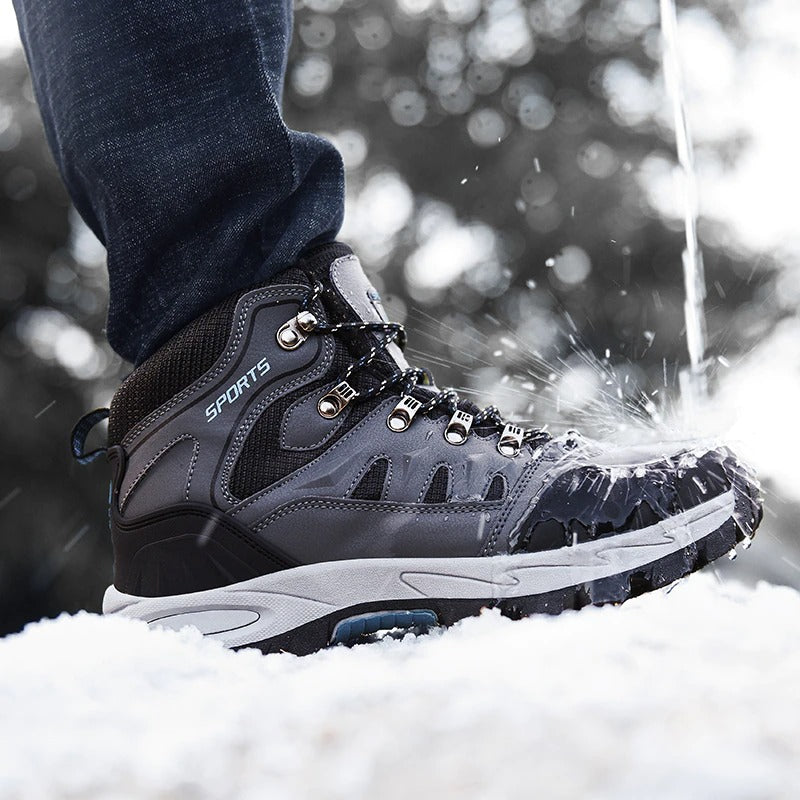 Men's Warm Hiking Snow Ankle Boots-My Soft Slipper