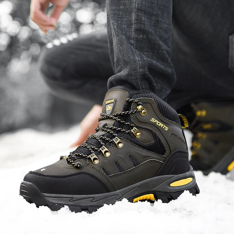 Men's Warm Hiking Snow Ankle Boots-My Soft Slipper