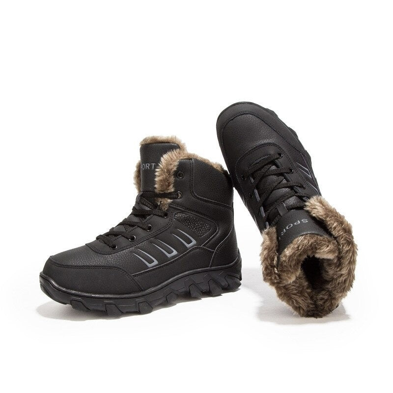 Men's Outdoor Plush Ankle Snow Boots-My Soft Slipper