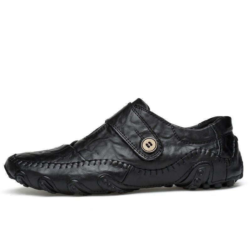 Men's Slip On Leather Flats Loafers-My Soft Slipper