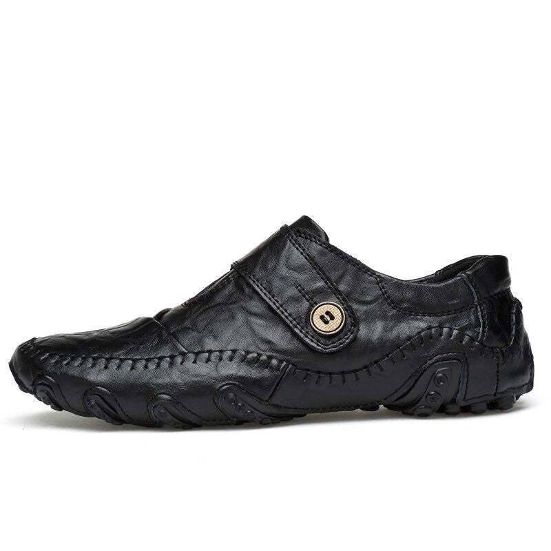 Men's Slip On Leather Flats Loafers-My Soft Slipper