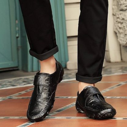 Men's Slip On Leather Flats Loafers-My Soft Slipper