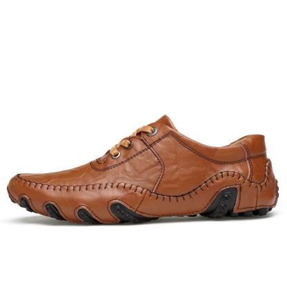 Men's Slip On Leather Flats Loafers-My Soft Slipper