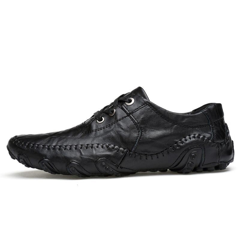 Men's Slip On Leather Flats Loafers-My Soft Slipper