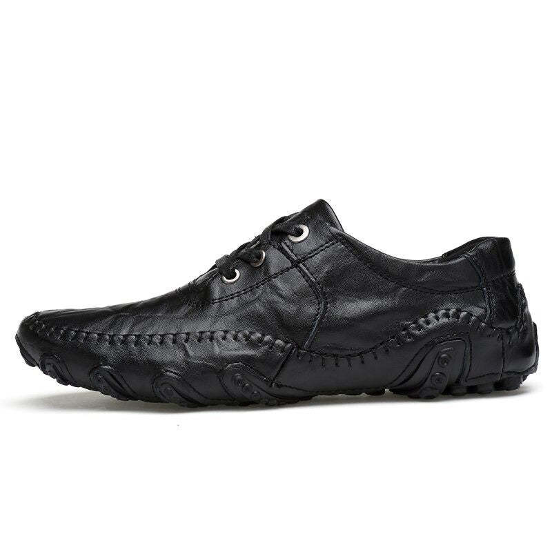 Men's Slip On Leather Flats Loafers-My Soft Slipper