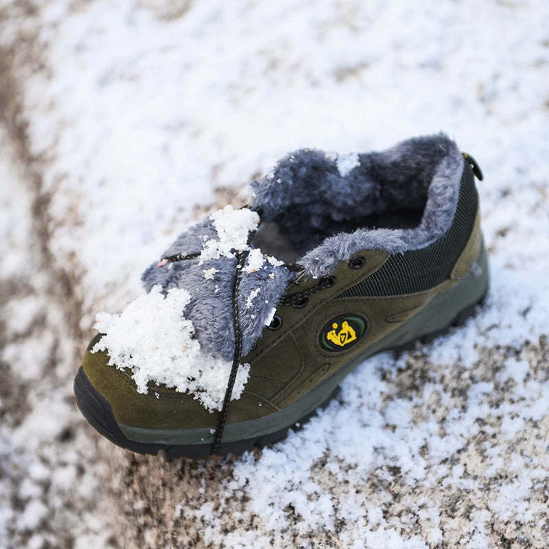 Men's Warm Snow Warm Plush Ankle Boots-My Soft Slipper
