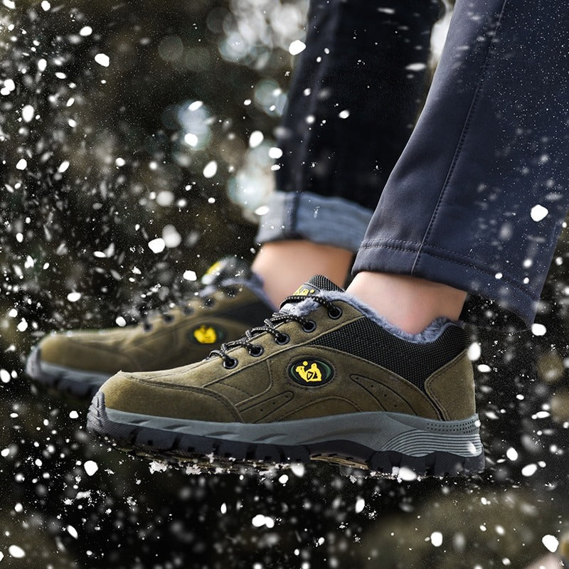 Men's Warm Snow Warm Plush Ankle Boots-My Soft Slipper