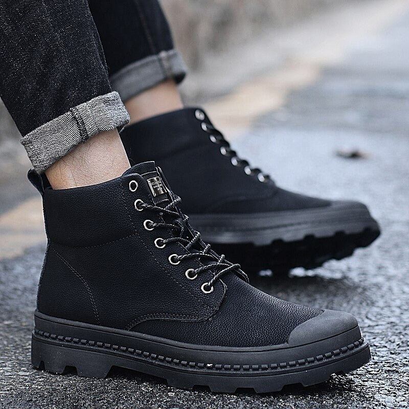 Winter Waterproof Riding Working Snow Ankle Boots-My Soft Slipper