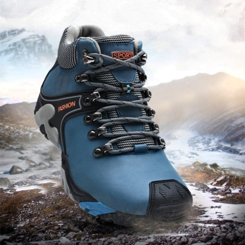 Men's Winter Warm Waterproof Lace Up Boots-My Soft Slipper