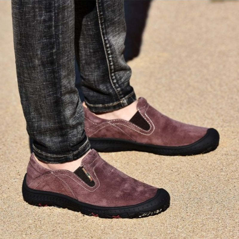 Men's Genuine Leather Loafers-My Soft Slipper