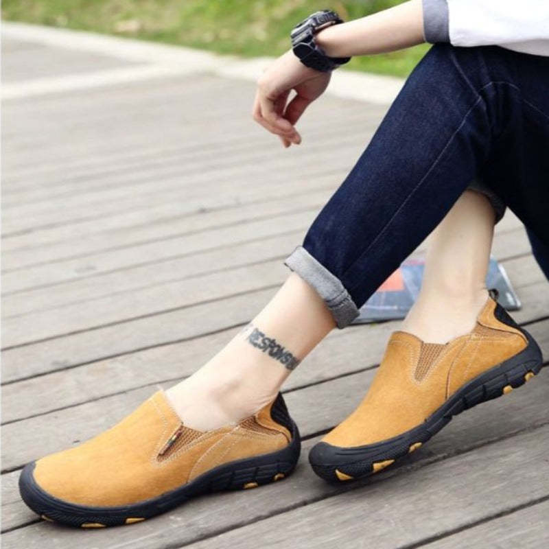 Men's Genuine Leather Loafers-My Soft Slipper