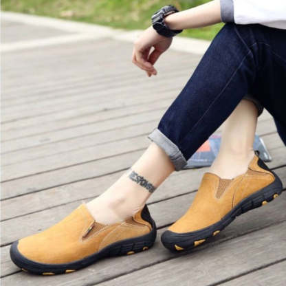 Men's Genuine Leather Loafers-My Soft Slipper