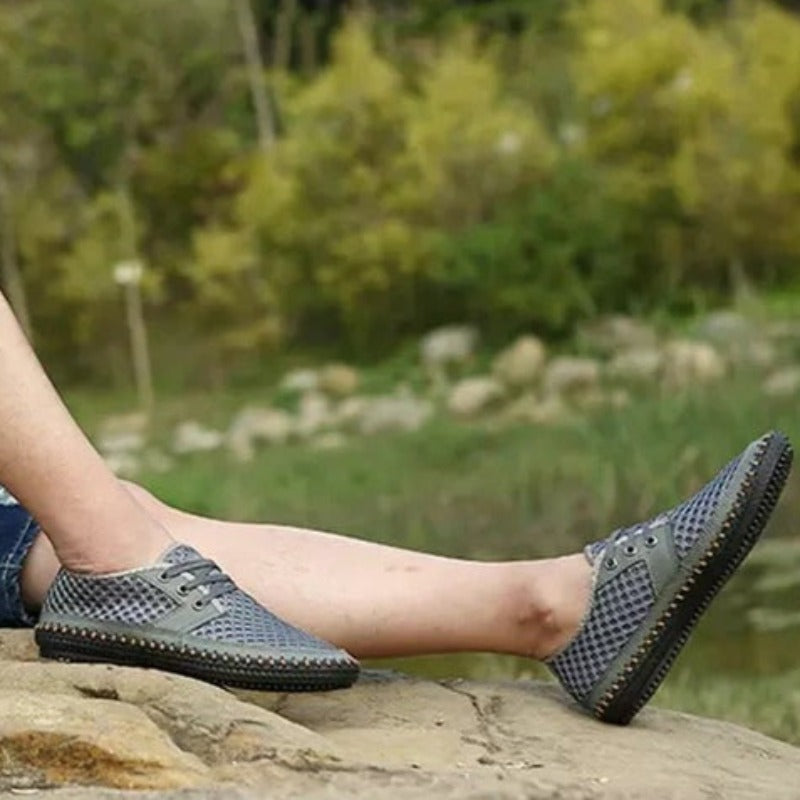 Breathable Comfortable Handmade Mesh Shoes-My Soft Slipper
