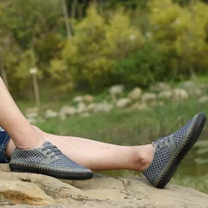 Breathable Comfortable Handmade Mesh Shoes-My Soft Slipper