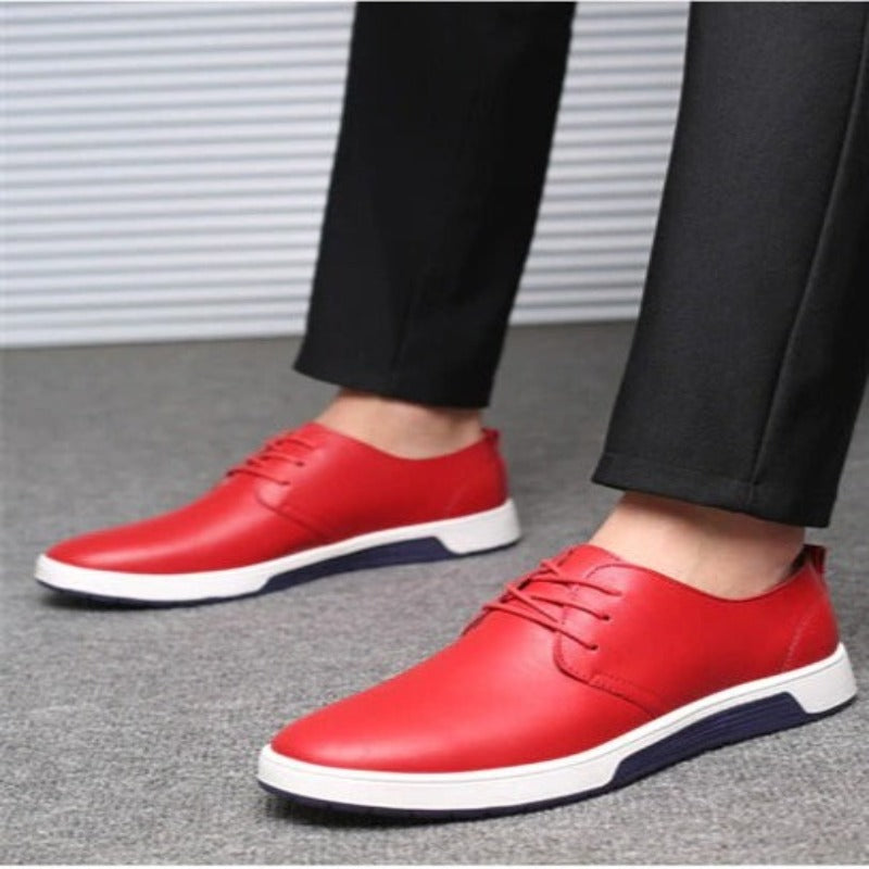 Men's Casual Leather Shoes-My Soft Slipper