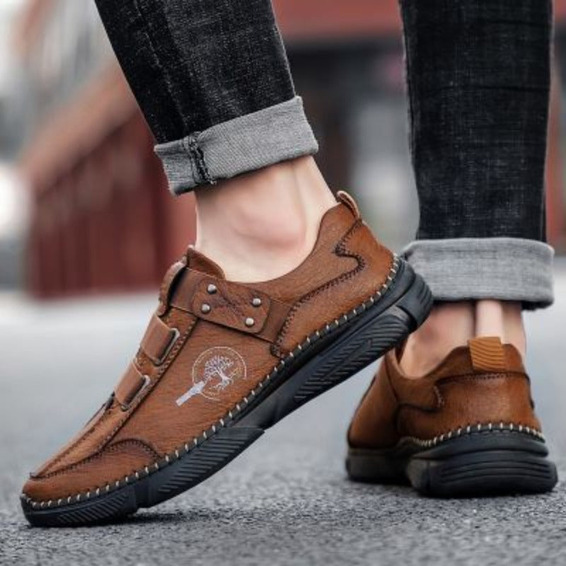 Men's Comfortable Casual Leather Shoes-My Soft Slipper