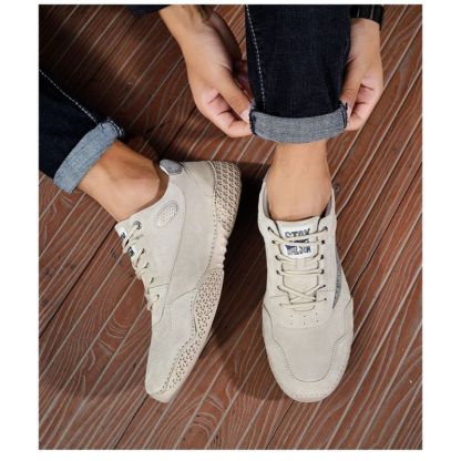 Men's Casual Genuine Leather Shoes-My Soft Slipper