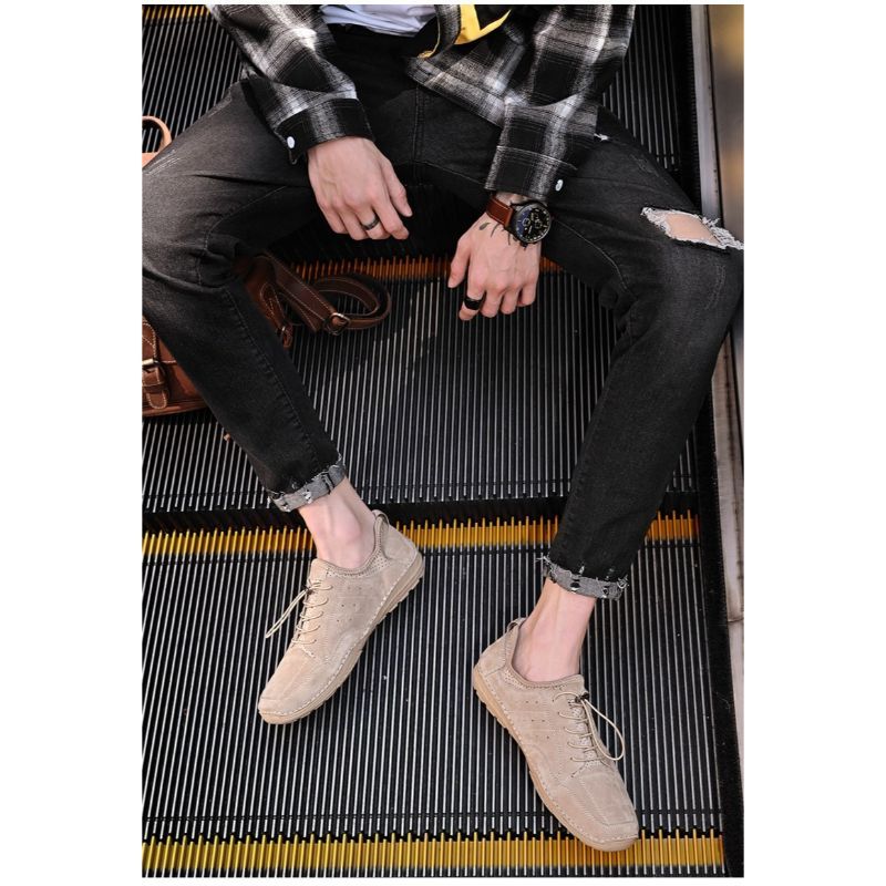 Men's Casual Genuine Leather Shoes-My Soft Slipper