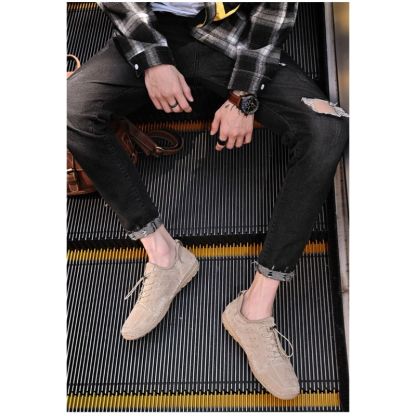 Men's Casual Genuine Leather Shoes-My Soft Slipper