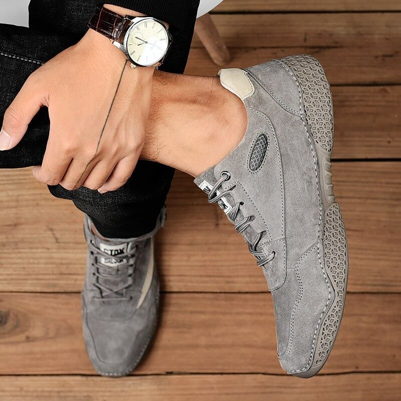 Men's Casual Genuine Leather Shoes-My Soft Slipper