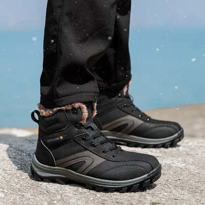 Men's Outdoor Winter Non-Slip Ankle Boots-My Soft Slipper