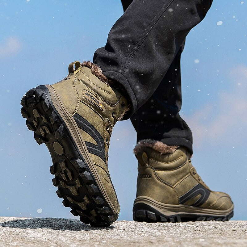 Men's Outdoor Winter Non-Slip Ankle Boots-My Soft Slipper