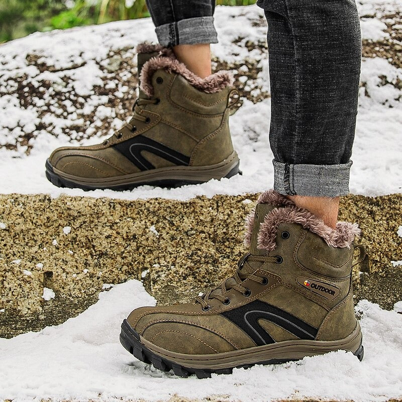Men's Outdoor Winter Non-Slip Ankle Boots-My Soft Slipper
