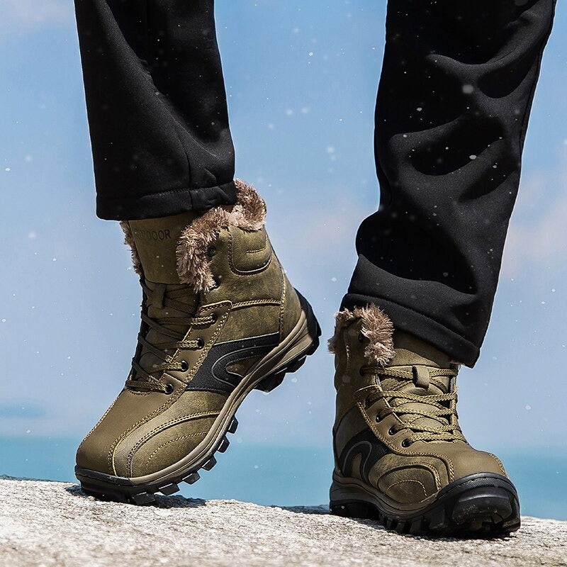 Men's Outdoor Winter Non-Slip Ankle Boots-My Soft Slipper
