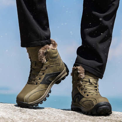 Men's Outdoor Winter Non-Slip Ankle Boots-My Soft Slipper
