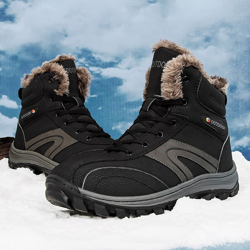 Men's Outdoor Winter Non-Slip Ankle Boots-My Soft Slipper