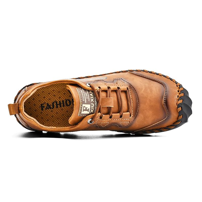 Men's Leather Handmade Casual Shoes-My Soft Slipper