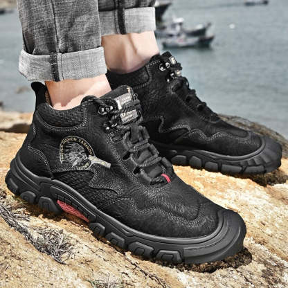 Men's Warm Waterproof Ankle Boots-My Soft Slipper