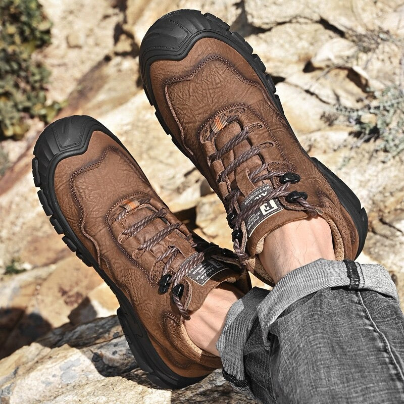 Men's Warm Waterproof Ankle Boots-My Soft Slipper
