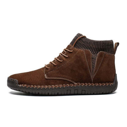 Men's Autumn Warm Basic Ankle Boots-My Soft Slipper