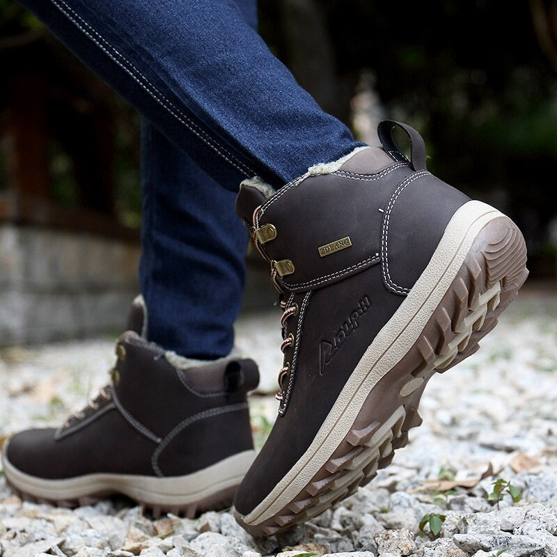 Men's Comfortable Waterproof Ankle Boots-My Soft Slipper