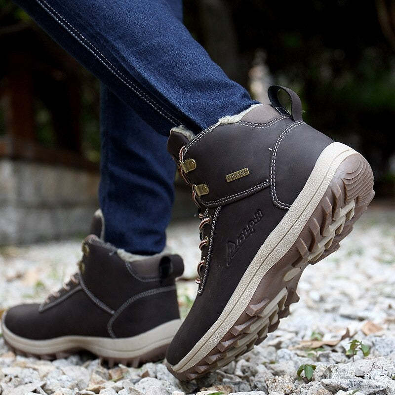 Men's Comfortable Waterproof Ankle Boots-My Soft Slipper