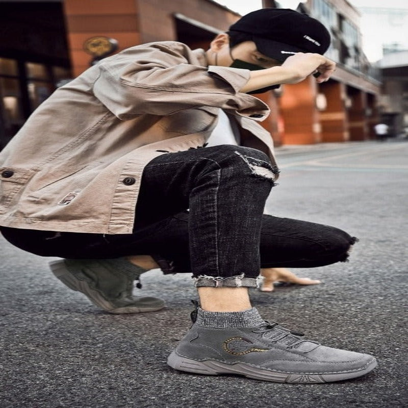 Men's Comfortable Ankle Boots-My Soft Slipper