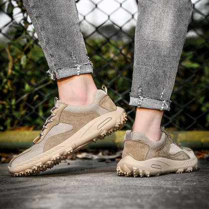 Genuine Leather Outdoor Non-Slip Men's Shoes-My Soft Slipper