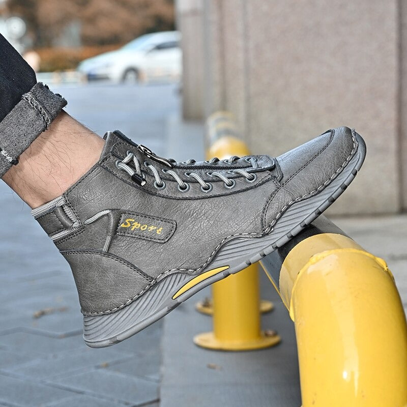 Men's Snow Non-Slip Outdoor Warm Boots-My Soft Slipper