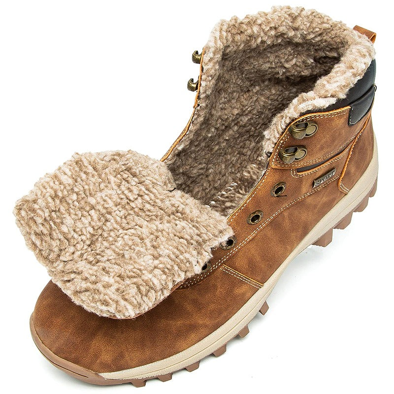 Men's Warm Waterproof Comfortable Ankle Boots-My Soft Slipper