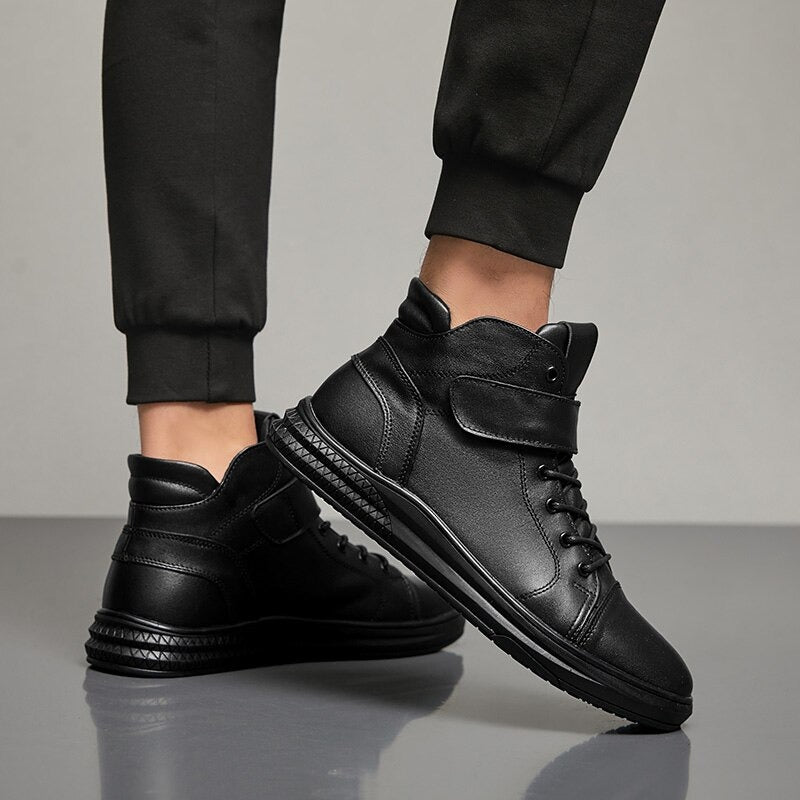 Men's Warm Waterproof Business Ankle Boots-My Soft Slipper