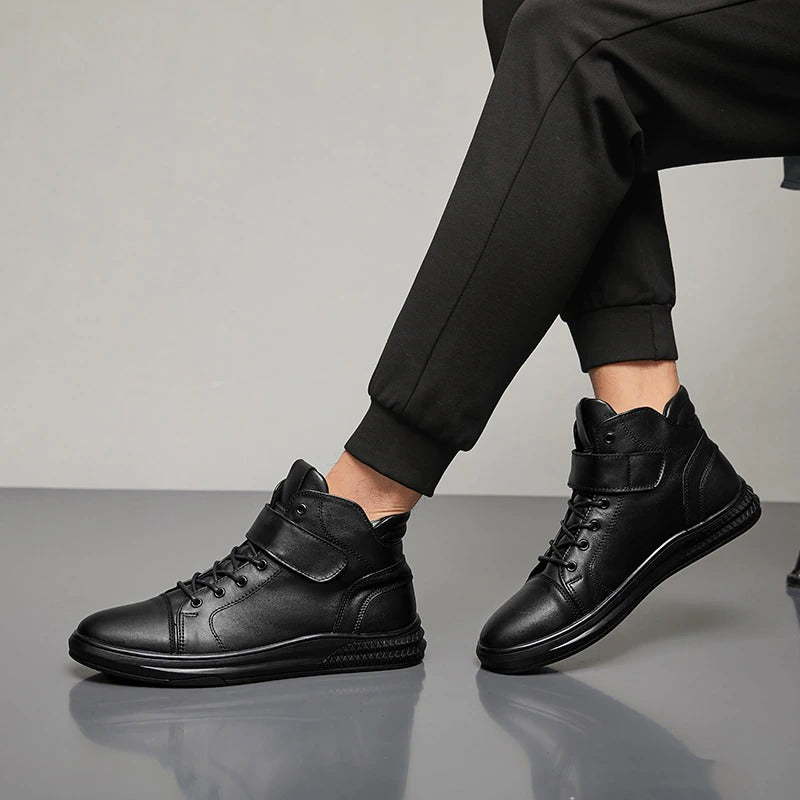 Men's Warm Waterproof Business Ankle Boots-My Soft Slipper